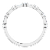 14K White 1/2 CTW Natural Diamond Anniversary Band